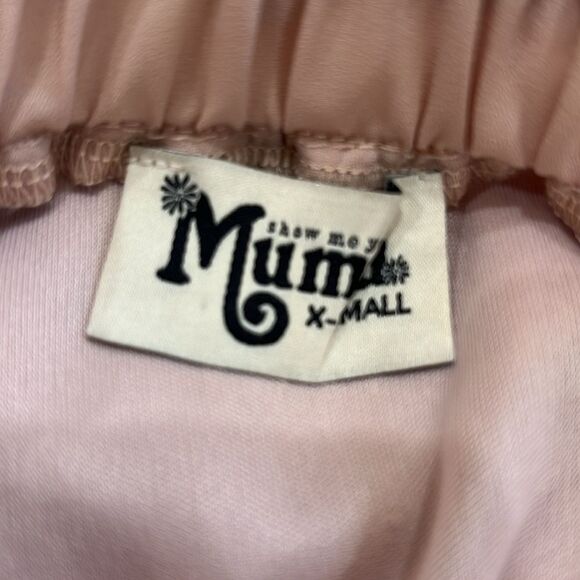 Show Me Your MuMu Chiffon Dusted Peach Backless Halter Maxi Gown XS Bridesmaid - Picture 11 of 11